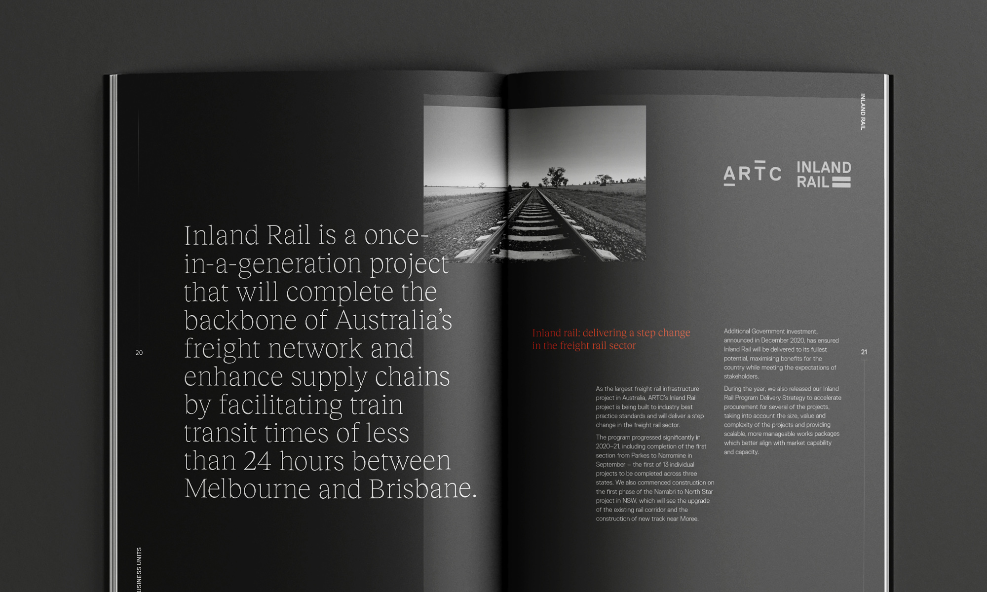 澳洲鐵路公司(ARTC)書刊設計