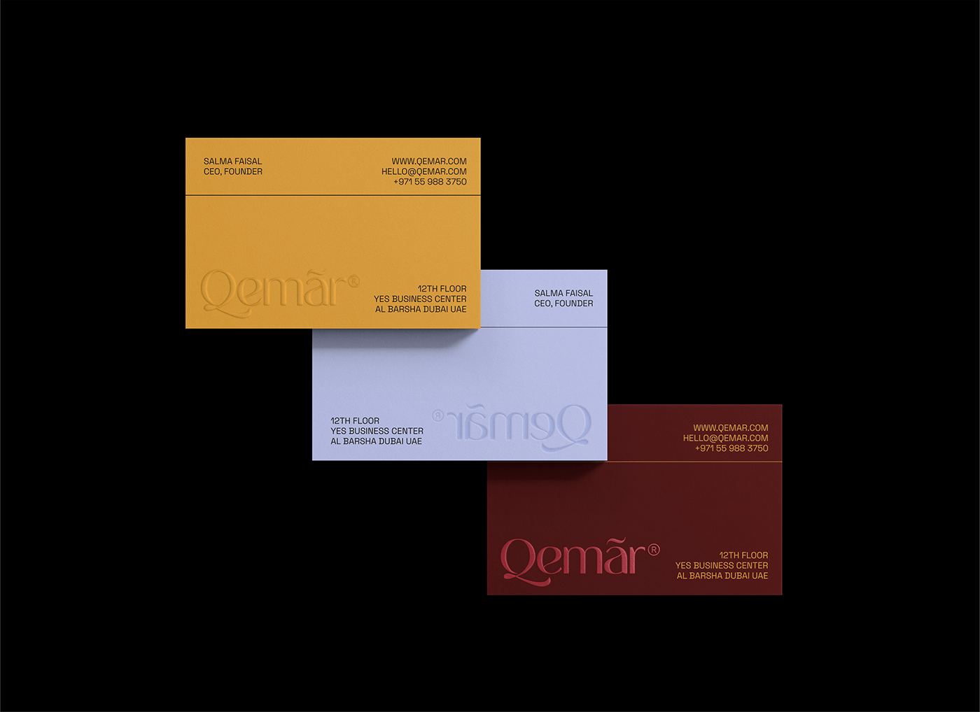 保養品牌Qemar極簡優雅的視覺形象設計 
