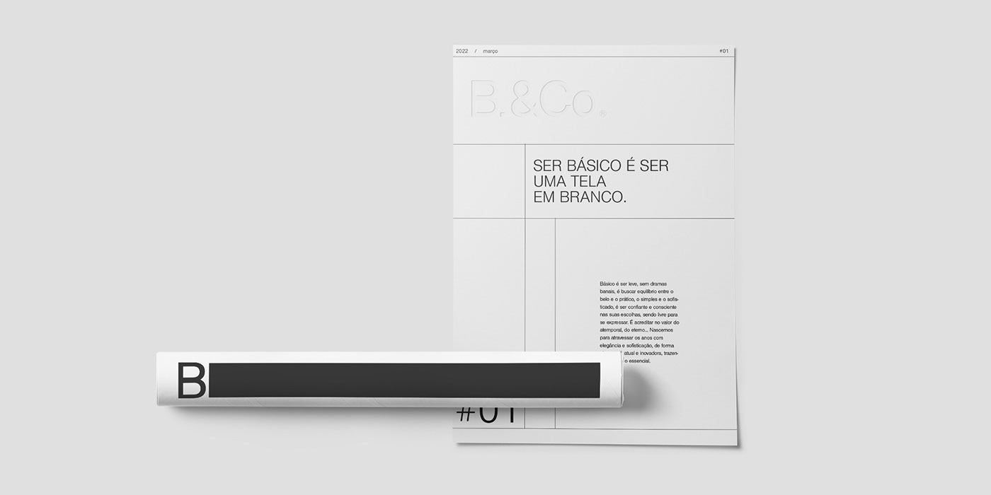   Básico&Co.極簡風格品牌形象設計