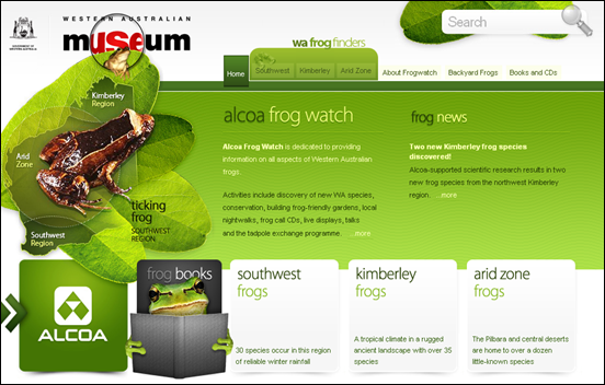 清新的綠色風格網站設計